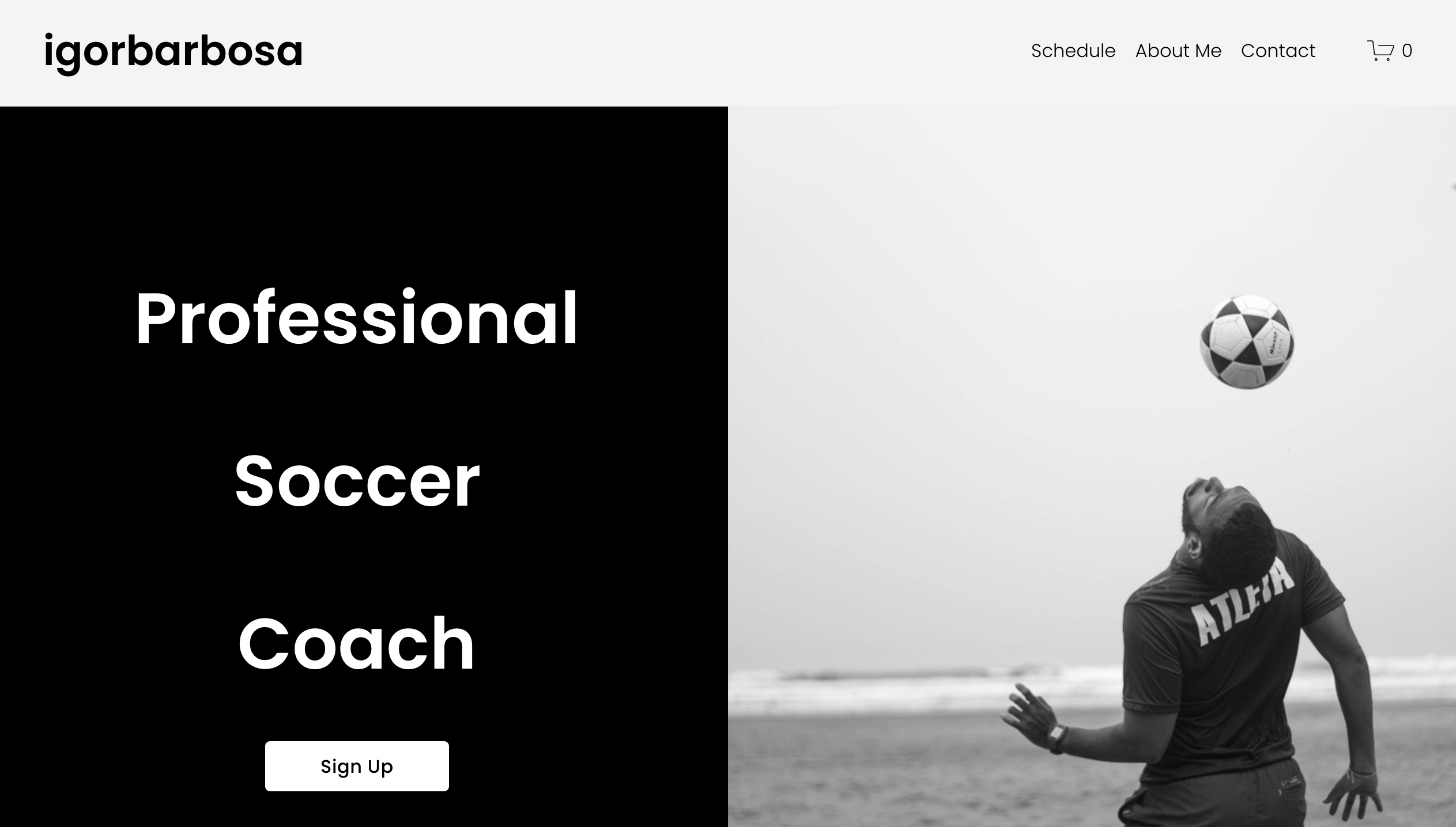 Soccer Coach Website